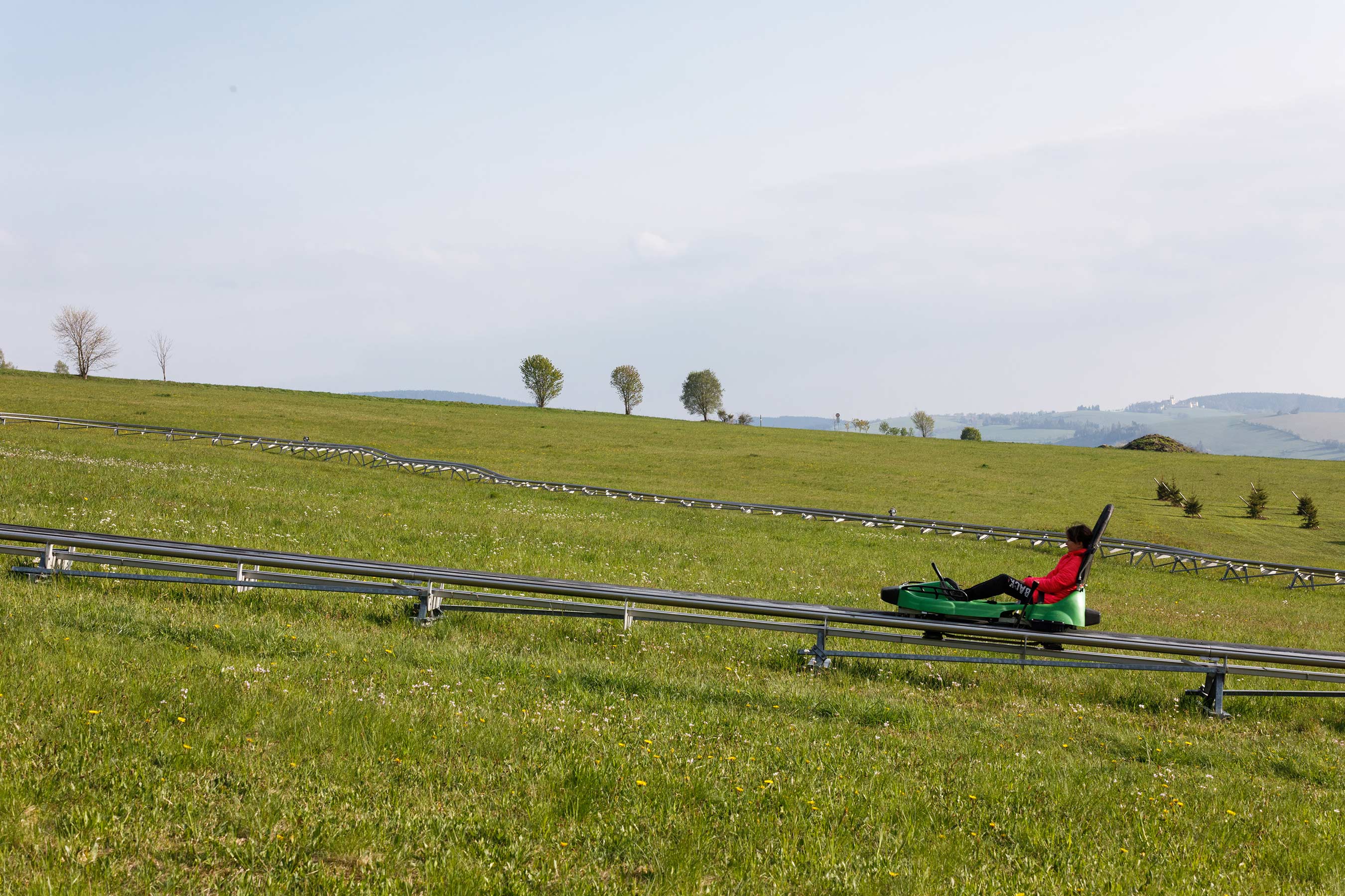 summer sledging at Dolni Morawa