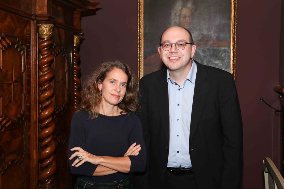 Regina Hügli and Mathias Plüss at the Swiss Embassy Vienna.