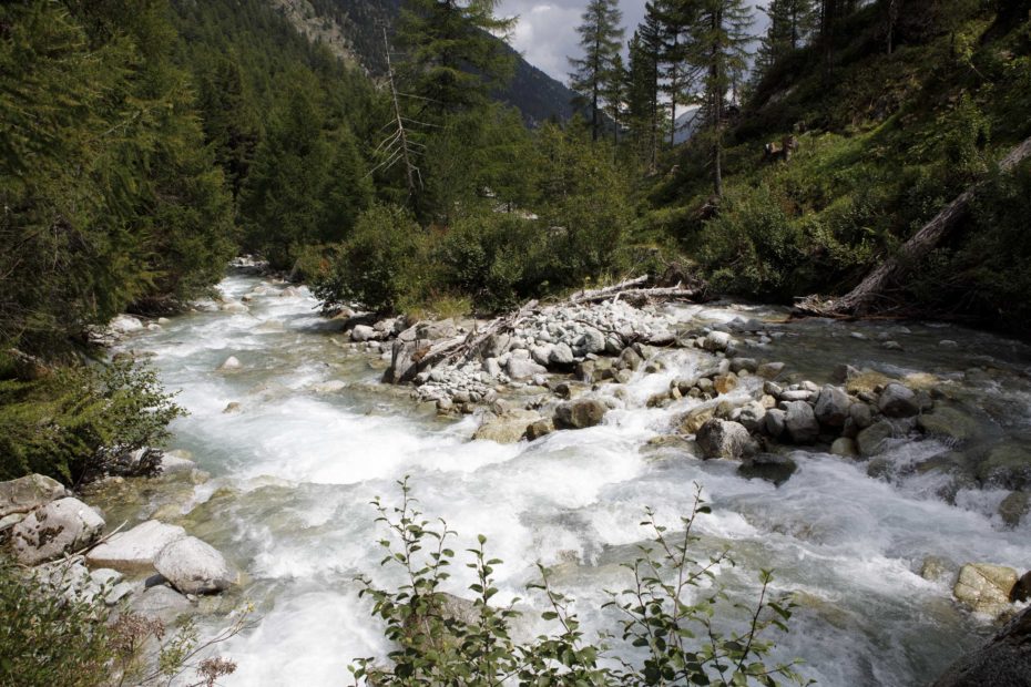 Wild river Beverin, Engadina, Switzerland